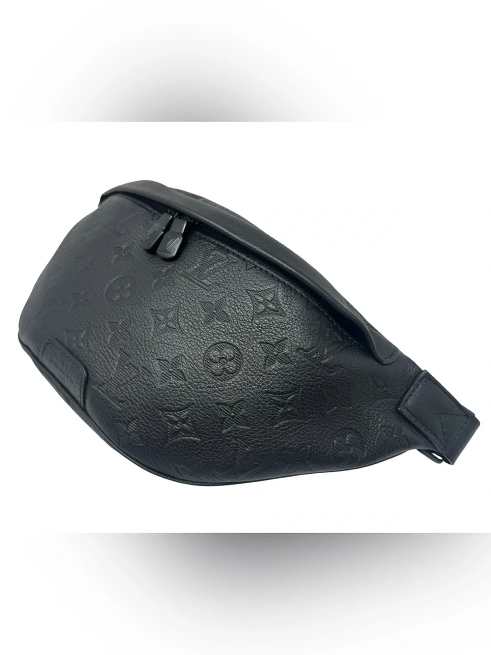 ✨🛍️ Louis Vuitton Black Monogram Shadow Discovery Bumbag PM